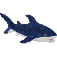 Ravensden Pluche knuffel zeedieren Blauwe Haai van 33 cm - Knuffel zeedieren