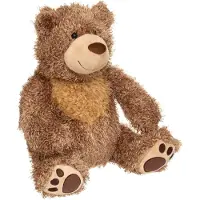 Atmosphera Knuffeldier Beer Yogi - zachte pluche stof - wilde dieren knuffels - bruin - 45cm - Knuffelberen