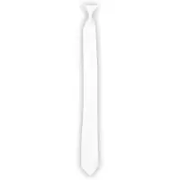 Boland Verkleed stropdas wit 50 cm - Verkleedstropdassen