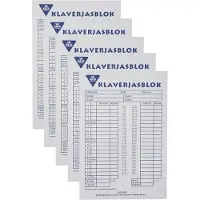 Haza Klaverjassen scoreblok - 5x 50 vellen - Kaartspel notitieblok
