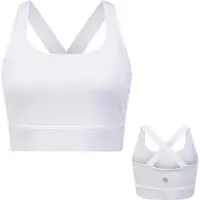 By-vp Sport BH Dames - Padded Sport Top - Medium Support - SportBH - Wit - Maat XL - Robin van Persie