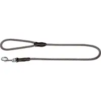 Hunter Looplijn Freestyle Nylon Rond Grijs - Hondenriem - 110x1 cm