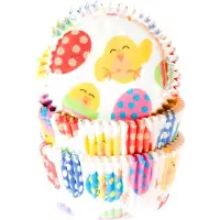 House of Marie Cupcake Vormpjes - Paaskuiken - pk/50 - Baking Cups voor Muffins en Cupcakes