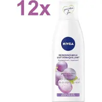Nivea Verzachtende Reinigingsmelk Druivenpitolie Gevoelige Huid Tray 12 X 200 Ml