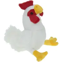 Merkloos Pluche knuffel dieren Kip vogel van 20 cm - Vogel knuffels