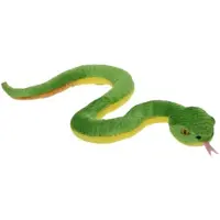 Merkloos Cornelissen Pluche groefkopadder slang knuffeldier - groen - 42 cm - Knuffeldier