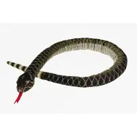 Merkloos Cornelissen Knuffeldier Ratel slang - zachte pluche stof - premium knuffels - donkergroen - 100 cm - Knuffeldier