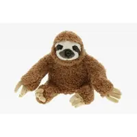 Cornelissen Pluche luiaard knuffel bruin 17 cm - Knuffeldier