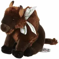 Nature Planet Pluche knuffel bizon 18 cm - Knuffeldier