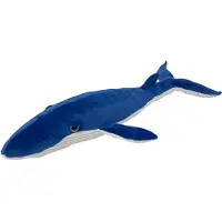Nature Planet Pluche knuffel blauwe vinvis walvis van 95 cm - Knuffel zeedieren