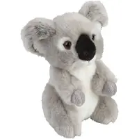 Ravensden Pluche knuffel dier Koala - grijs - 18 cm - Speelgoed knuffelbeesten - Knuffeldier