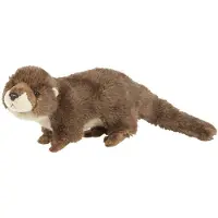 Ravensden pluche knuffel dier Europese Otter - bruin - 32 cm - knuffelbeesten - Knuffeldier
