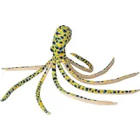Nature Planet Gele octopus/inktvis vissen knuffels 55 cm knuffeldieren - Knuffel zeedieren