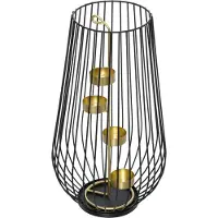 Konges Sløjd Fééric Lights and Christmas Kerstdecoratie spiraal kandelaar - 4 kaarsen - Ø20xH35cm - Goud