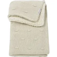 Meyco Deken Wieg Knots Teddy Soft Sand 75x100