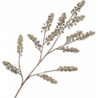 Silk-ka Kunstbloem-Zijden Bloem Distel Tak Groen-Crème 116 cm