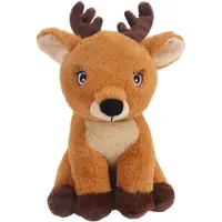 Sandy Knuffeldier Hertje Sammy - zachte pluche stof - dieren knuffels - bruin - 24 cm - Knuffeldier