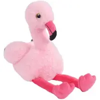 Sandy Knuffeldier Flamingo Chicka - zachte pluche stof - dieren knuffels - roze - 25 cm - Vogel knuffels