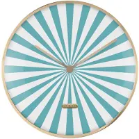 Karlsson wandklok candy swirl dome turquoise blue & white- Ø40cm