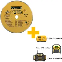Dewalt Accessoires Diamantblad, met gesloten rand, voor aardewerk/steen, Ø250mm, asgat 25,4mm - DT3734-XJ