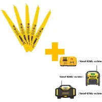 DeWalt DT2359-QZ Serie - Reciprozaagblad - Bimetalen - 152mm - Hout met Spijkers