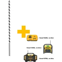 DeWalt Accessoires Slangenboor Ø12, werklengte 380mm - DT4636-QZ