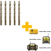 DeWalt HSS-CO Extreme metaalboor - - 5 stuks 11.5x91x142mm