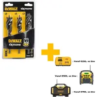 DeWalt DT90237 Speedboor tri flute EXTREME 3-delige set 152mm (16,20,25mm)