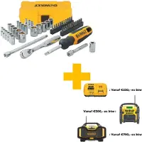 DeWalt 1/4" Dopsleutelset 50 delige Set (stuk)
