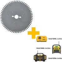 DeWalt CZB 250X30X60T, HOLLE TAND, POSITIEF 10ø, KERF 3,2MM DT4217-QZ