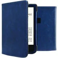 IMoshion Vegan Leather Bookcase voor de Pocketbook Touch Lux 5 / HD 3 / Basic Lux 4 / Vivlio Lux 5 - Donkerblauw