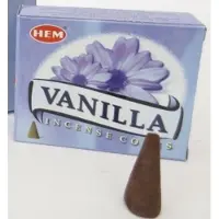 HEM Wierook kegeltjes - Vanille - 40x kegels - ontspannend - kalmerend