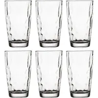 Bormioli Rocco Drinkglazen Diamond - 18x stuks - glas - 470 ml - sapglazen