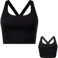By-vp Sport BH Dames - Padded Sport Top - Medium Support - SportBH - Zwart - Maat M - Robin van Persie