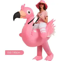 Universeel Bovista Dino Pak - Kostuum - Opblaasbaar - Roze Flamingo - Opblaas - Halloween - Carnavalskleding - Voor Volwassenen 150-190cm