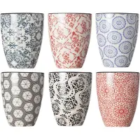 COSY&TRENDY Cosy & Trendy Delirio Koffie/thee kopjes - 12x stuks - 20 cl - aardewerk - koffiekopjes - theekopjes - mokken
