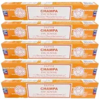 HEM Satya Nag Champa wierook stokjes - Champa - 5x pakje van 12 stuks - 15 gram