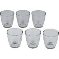 Alpina 12x Drinkglazen transparant 225 ml - Sapglazen - Waterglazen 12 stuks