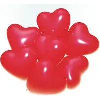 Funny fashion Hart ballon rood - Ø25cm - liefde Valentijn huwelijk doosje van 12 stuks.