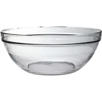 Duralex Salade/fruit schalen rond - 3x - glas - 31 x 12 cm - serveerschaal - Schalen en kommen - Keuken accessoires