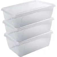 Hega hogar Vershoudbakje - 12x - hoog/diep - transparant - 1 liter - 18 x 12 x 7 cm - vershouddoos - Vienna - bakje - Mealprep