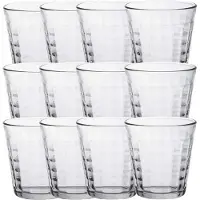Duralex Drinkglazen Prisme - 12x stuks - glas - 275 ml - Waterglazen - Koffieglazen - Theeglazen