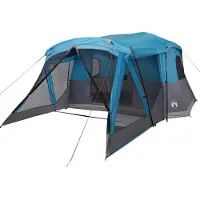vidaXL Tent met luifel 4-persoons waterdicht blauw