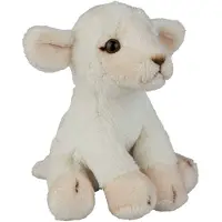 Ravensden Pluche knuffel dieren Lammetje/schaap van 15 cm - Knuffel boederijdieren