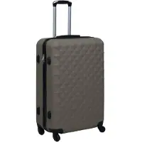 vidaXL Hartvormige trolley, antraciet, ABS-kunststof