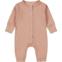 Dirkje baby boxpak roze Meisjes Katoen Ronde hals Effen - maat 74