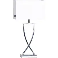 By Rydens Omega tafellamp 52 cm. chroom-wit