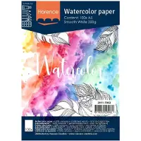 Florence Aquarelpapier - A5 - 200g - 100 Gladde Vellen - Wit