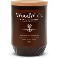 Woodwick ReNew Large Geurkaars - Black Currant & Rose - 75 branduren