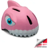 Crazy Safety Shark, fietshelm, junior, pink